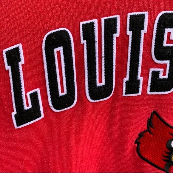 Vintage Sweatshirt Hoodie Louisville Cardinals Size XL - Picture 4 of 6